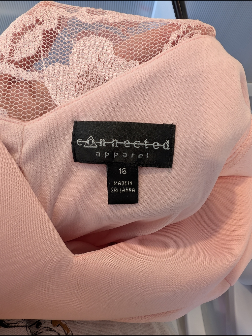 Pink Sleeveless V-Neck Sheath Dress - Picture 7 of 10